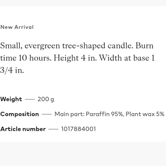 New Christmas Tree Candle Holiday Decor White Tree Candle - Picture 4 of 4